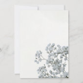 ホワイトグリーンとライトピンクフローララグジュアリー結婚ズ 招待状 (裏面)