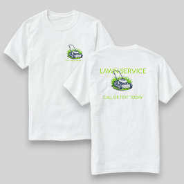 ホワイトグリーンの芝生管理＆サービスプロフェッショナル Tシャツ