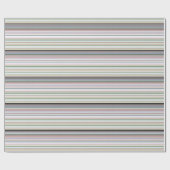 ホワイトグリーンピンクブルーとブラック ラッピングペーパー (フラット)