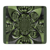 ホワイトグリーンフォレストミニスフィア カッティングボード (正面)