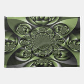 ホワイトグリーンフォレストミニスフィア キッチンタオル (横)