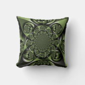 ホワイトグリーンフォレストミニスフィア クッション (正面)