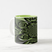 ホワイトグリーンフォレストミニスフィア ツートーンマグカップ (正面左)