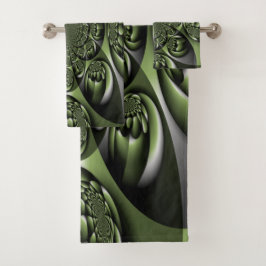 ホワイトグリーンフォレストミニスフィア バスタオルセット