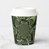 ホワイトグリーンフォレストミニスフィア 紙コップ (正面)