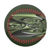 ホワイトグリーンフォレストミニスフィア 野球ボール (正面左)