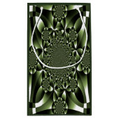 ホワイトグリーンフォレストリーフ花びら スモールペーパーバッグ (裏面)