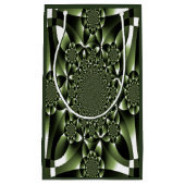 ホワイトグリーンフォレストリーフ花びら スモールペーパーバッグ (正面)