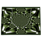 ホワイトグリーンフォレストリーフ花びら ラージペーパーバッグ (正面)