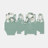 ホワイトグリーンブーケバプテスミスペアボックス フェイバーボックス (折り畳みなし)