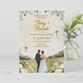 ホワイトグリーン結婚ズ 招待状 (スタンド正面)