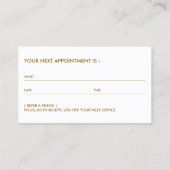 ホワイトグルーミングペットバススパキャッツドッグアポイントメント 名刺 (裏面)