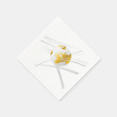 ホワイトグレイグローブ紙ナプキンス スタンダードカクテルナプキン (角)