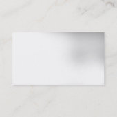 ホワイトグレイシンプルプレーン名刺 名刺 (裏面)