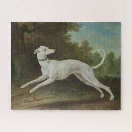 ホワイトグレイハウンド犬(Jean-Baptiste Oudry) ジグソーパズル