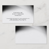 ホワイトグレスタイリッシュートレンディープレーン名刺 名刺 (正面/裏面)