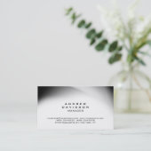 ホワイトグレスタイリッシュートレンディープレーン名刺 名刺 (スタンド正面)