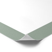 ホワイトグレーグリーンフローラブライダルシャワーフォトブース ポスター (角)