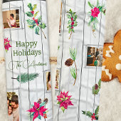 ホワイトグレーグリーン5写真テンプレートクリスマス タンブラー