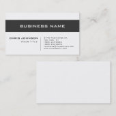 ホワイトグレーコンテンポラリーコンサルタント 名刺 (正面/裏面)