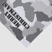 ホワイトグレースノーカモフラージメリークリスマス 薄葉紙 (詳細)