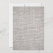 ホワイトグレーバーラップバニ素朴ーイースターベイビーシャワー 招待状 (裏面)