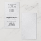 ホワイトグレーパターンプロフェッショナル名刺 名刺 (正面/裏面)