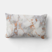 ホワイトグレーピンクのローズブラシ銅釉大理石 ランバークッション (裏面)