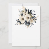 ホワイトグレーフローラ2が一つのバイブル結婚になる 招待状 (裏面)