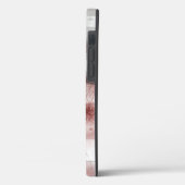 ホワイトグレーブルゴーニュ素朴モダン抽象芸術Nr56 Case-Mate iPhoneケース (裏面 / 左)