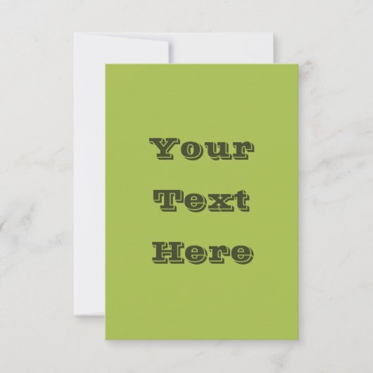 ホワイトグレープグリーン春シーズン無地のカラー カード (正面)