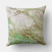 ホワイトグレーミントシルバー金ゴールドVIPブラシ大理石 クッション (裏面)