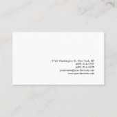 ホワイトグレーモノグラムコンサルタントの名刺 名刺 (裏面)