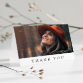 ホワイトグレー写真悔やみや弔慰ありがとう カード