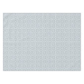 ホワイトグレー幾何学模様アートデコ テーブルクロス (正面(横))