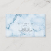 ホワイトグレー水中競技ブルーマーブルビップ 名刺 (裏面)