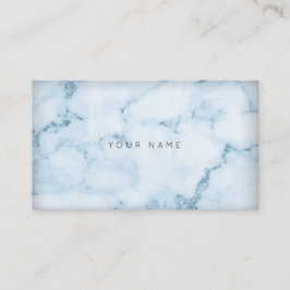 ホワイトグレー水中競技ブルーマーブルビップ 名刺
