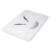 ホワイトグローブは少ない方がデザインアモダンート バスマット (アングル)