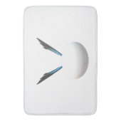 ホワイトグローブは少ない方がデザインアモダンート バスマット (正面縦)