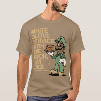 ホワイトグローブレンガサービスデザインクリップスインスパイアH Tシャツ