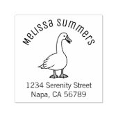 ホワイトグースアーチアドレス セルフインキングスタンプ (デザイン)