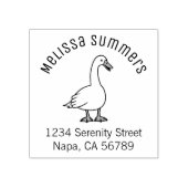 ホワイトグースアーチアドレス ラバースタンプ (インプリント)