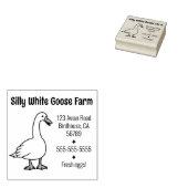 ホワイトグースファームのビジネスアドレス ラバースタンプ (押印)