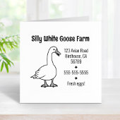 ホワイトグースファームのビジネスアドレス ラバースタンプ