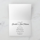 ホワイトケーキポップ25thサプライズ結婚ズ記念日 招待状 (内部)