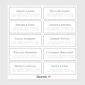 ホワイトゲスト住所 シール注文6"または8"! シール (シート)