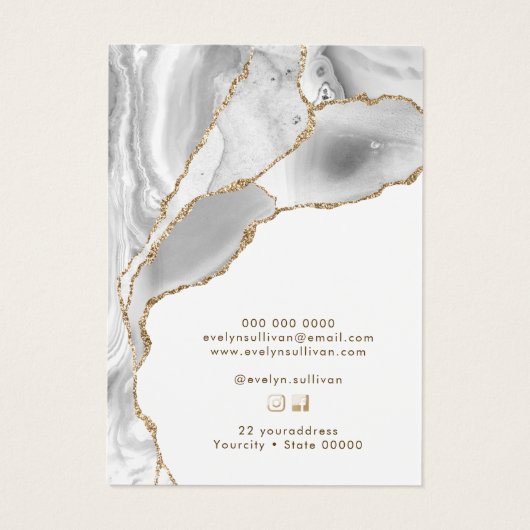 ホワイトゲートジュエリー表示カード (裏面)