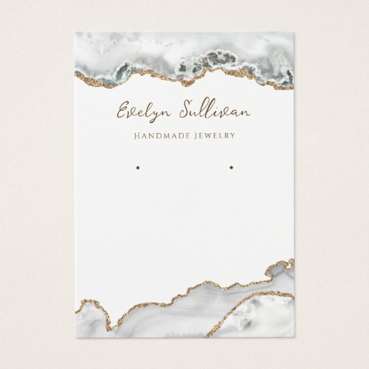 ホワイトゲートジュエリー表示カード (正面)