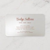 ホワイトゲートフェイク箔 名刺 (裏面)