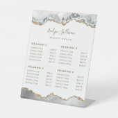 ホワイトゲート美しいサロン価格表台座符号 台座サイン (正面)